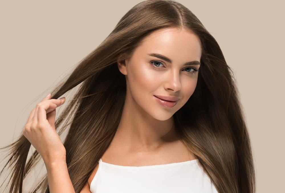 Straightening natural hair with care