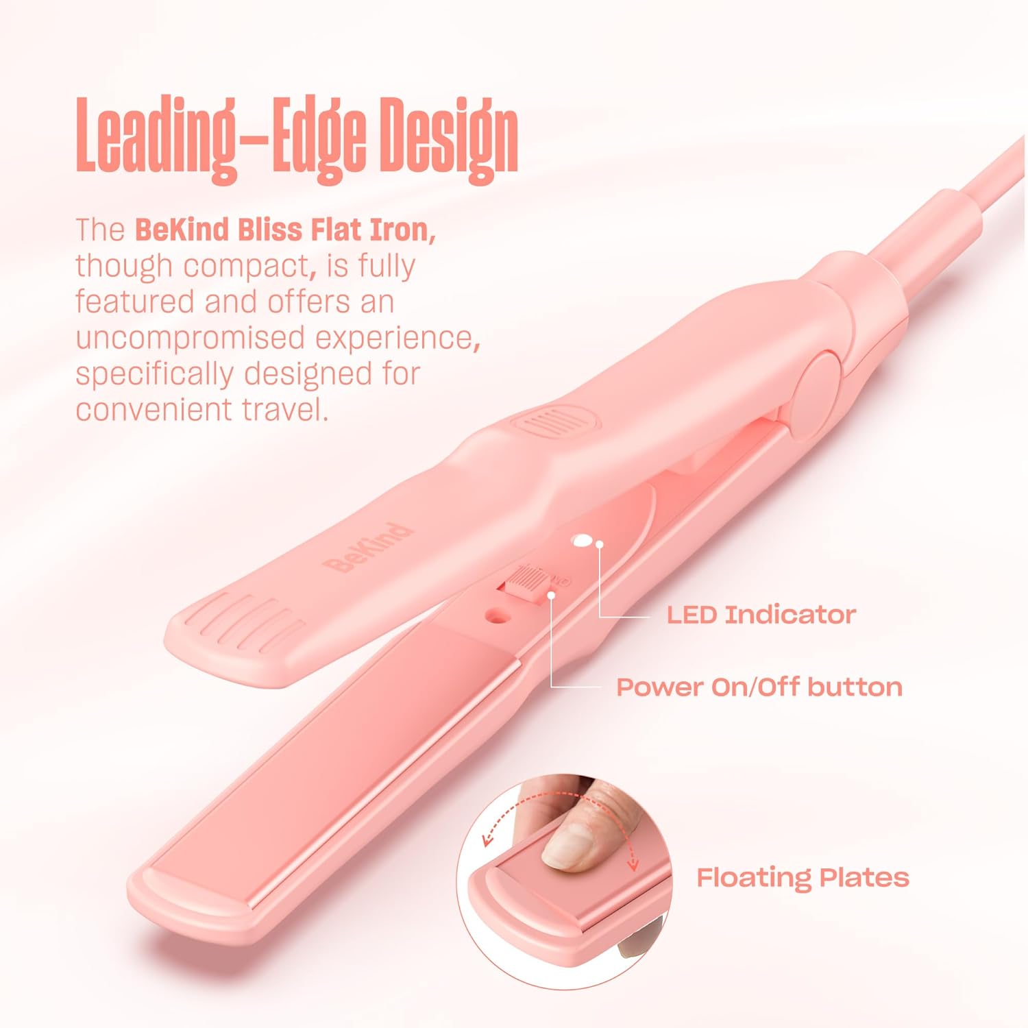 BeKind Bliss | 0.7“ Hand-Sized Mini Hair Straightener