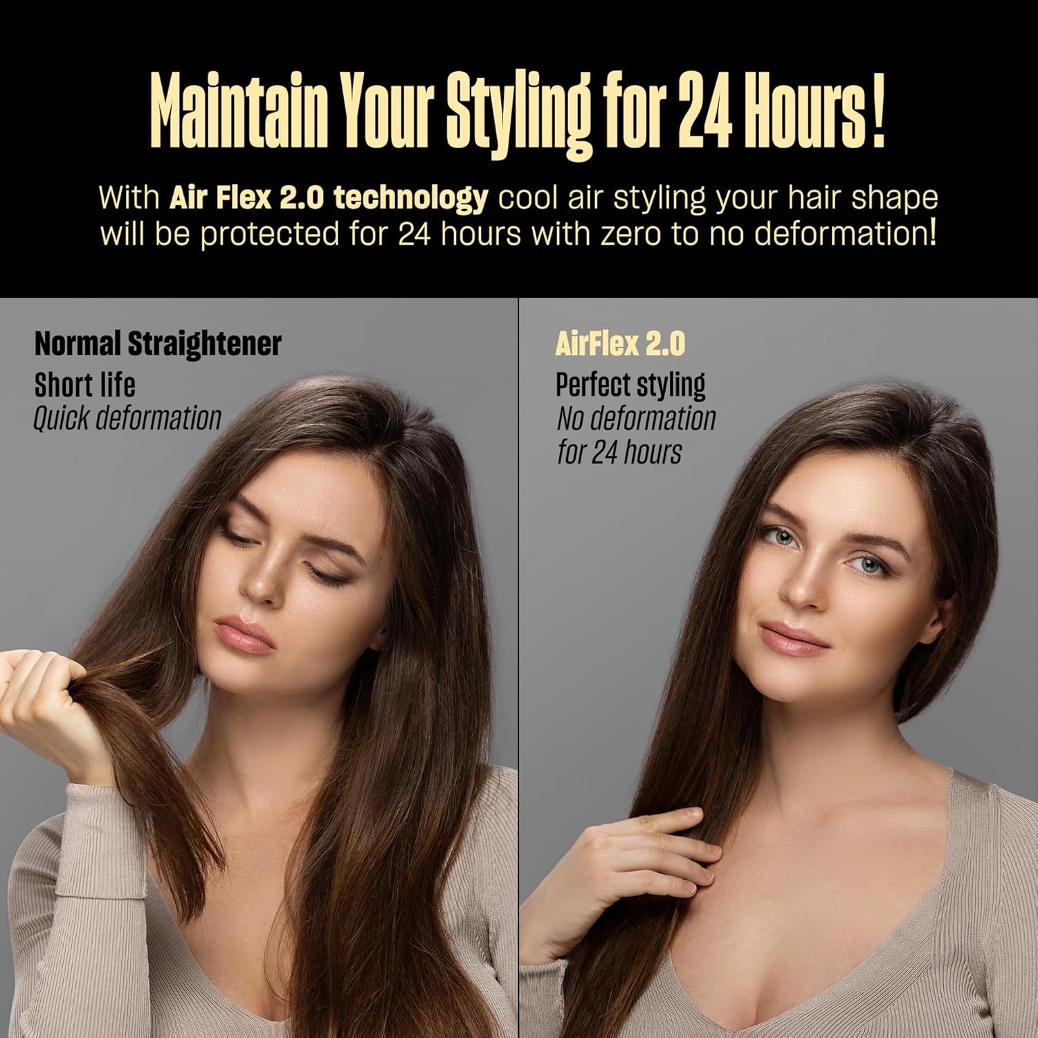 BeKind Flex Pro | 2 - in - 1 360° Hair Straightener and Curler for All Styles - BeKind - 