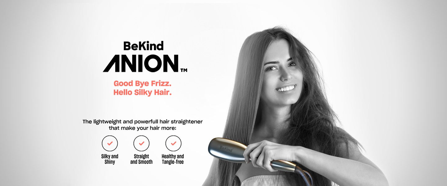 01 BeKind Anion Hair Straightener Brush